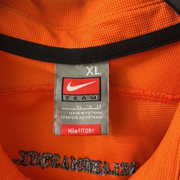 NIKE Men's FitDry OSU Oklahoma State University Cowboys Orange Polo Shirt XL - Picture 10 of 12